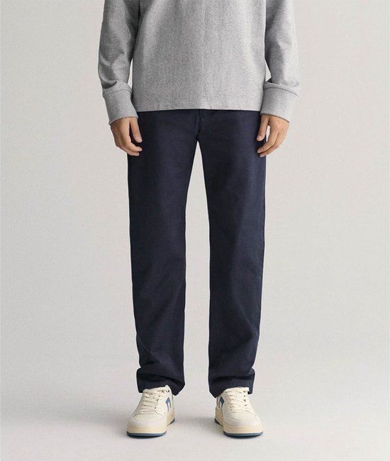 Gant Twill Regular Fit Chino Broek Blauw 36 / 32 Man