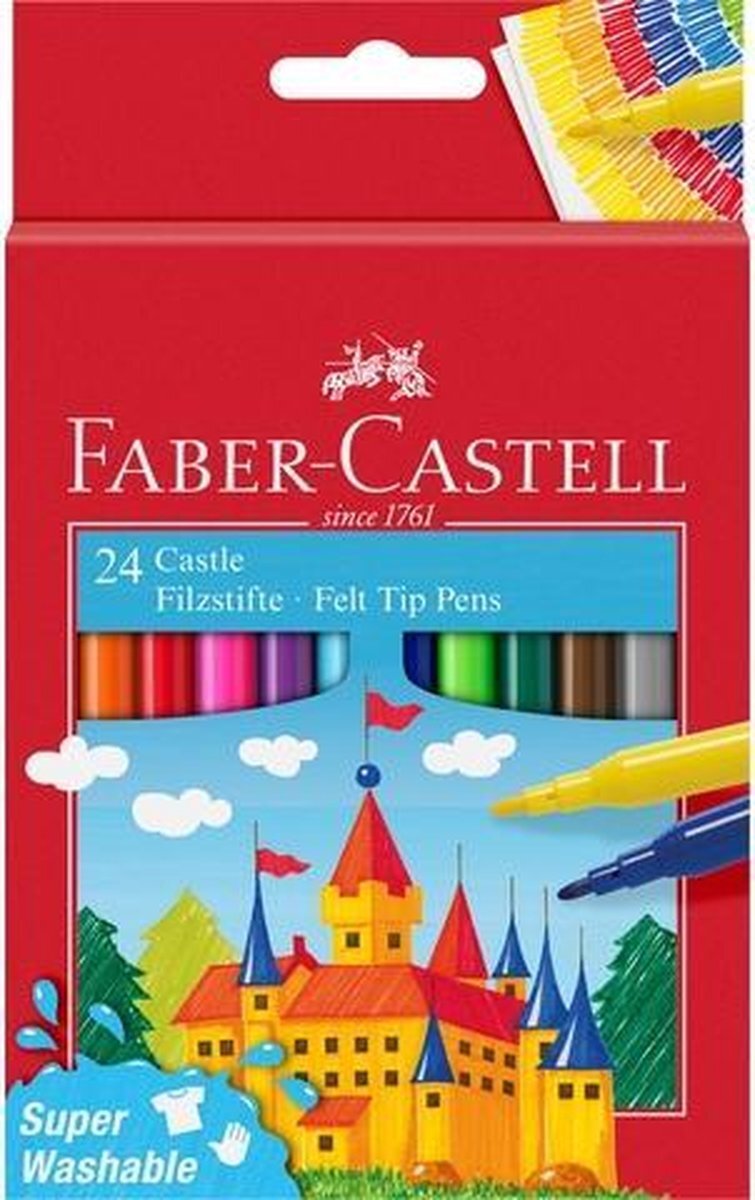 Faber-Castell Faber Castell Viltstiften Super Washable Junior 24 Stuks