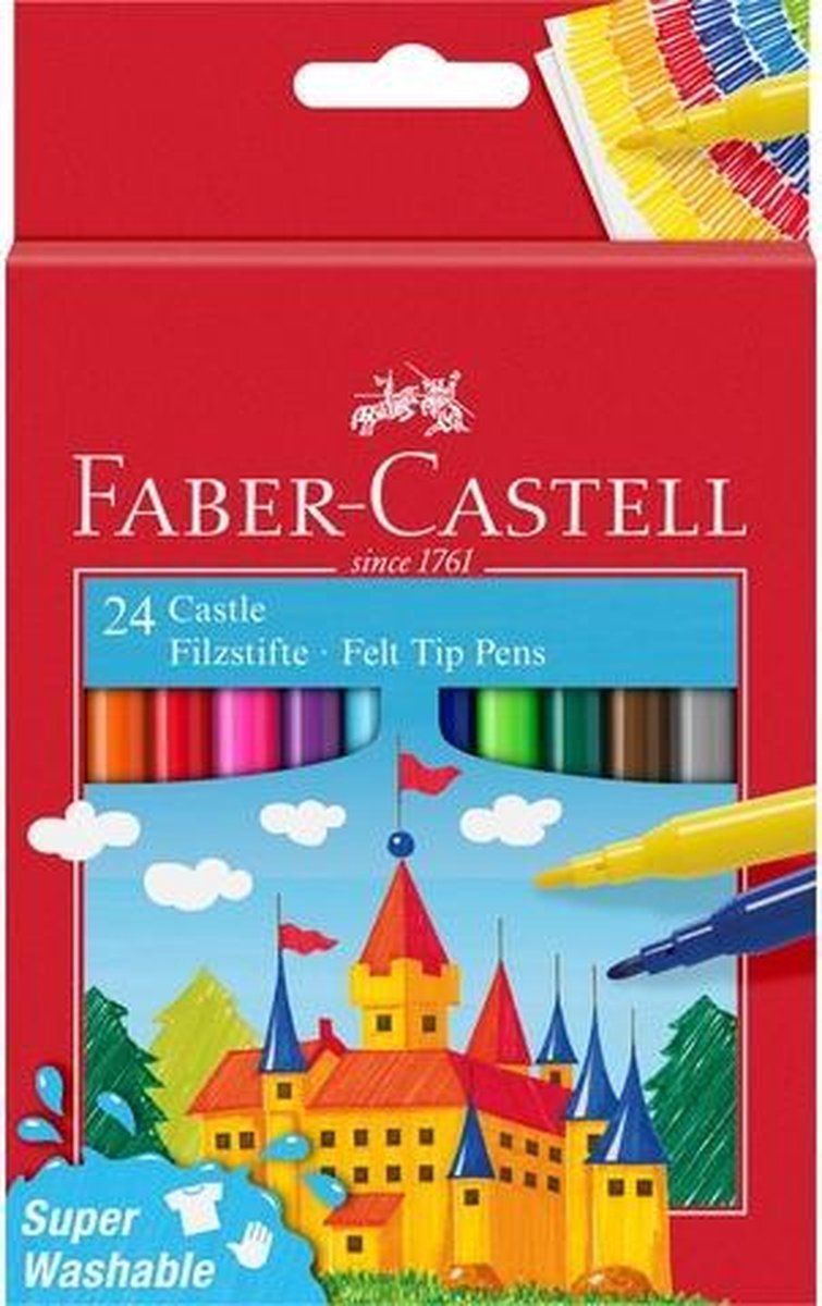 Faber-Castell Viltstiften Super Washable Junior 24 Stuks