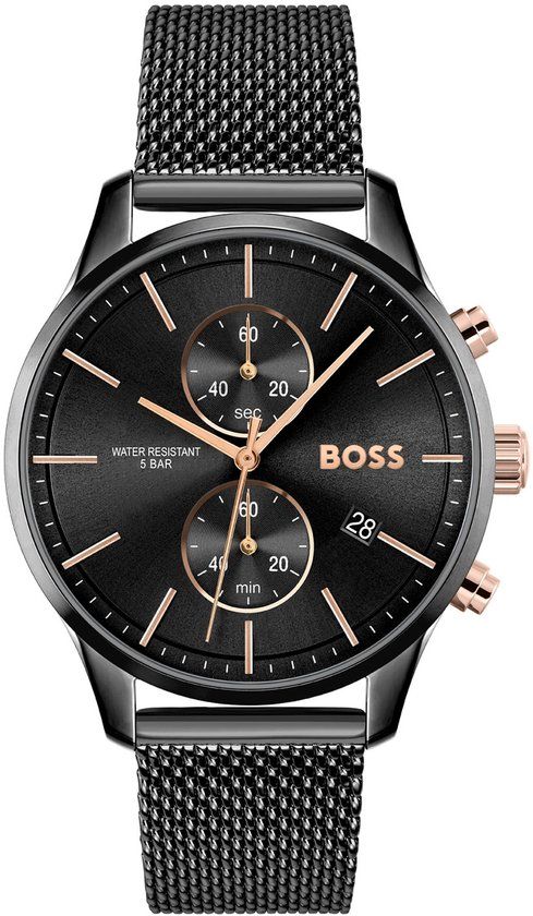 BOSS HB1513811 ASSOCIATE Heren Horloge - Zwart - 42mm