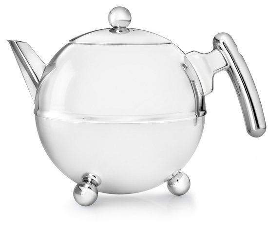 Bredemeijer Bella Ronde Theepot - 1.5L - Dubbelwandig - RVS - Zilver