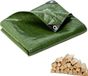 OEM Shenzhen Haorui Industrial Technology Co., Ltd. Afdekzeil, geweven zeil, 120 g/m², 2 x 3 m, zeil met ringen, beschermend zeil, multifunctioneel zeil voor bescherming tegen weersinvloeden, ideaal voor de tuin, aan beide zijden gecoat