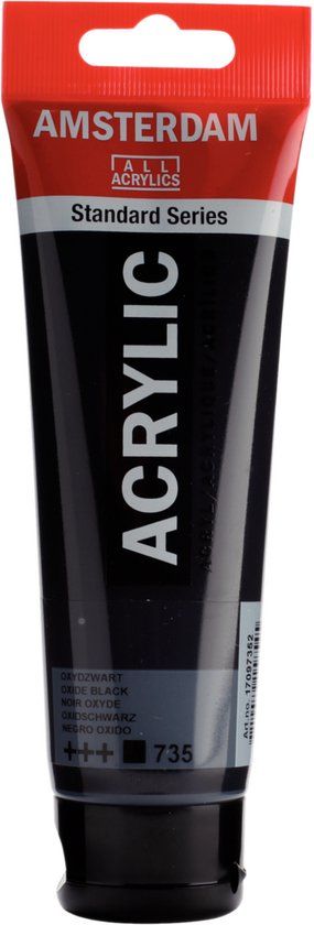 Amsterdam Standard Series Acrylverf Tube 120 ml Oxydzwart 735