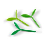 Fred & Friends Sprout bladwijzers, groen, 6 stuks