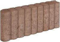 Gardenlux Rondo palissadeb bruin 8x25x50 cm
