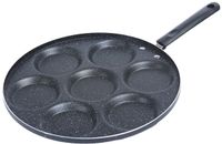 LILY COOK KC5231 7-Hole Pancake Pan D30 cm Black