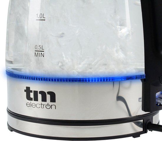 {"int": 14841, "string": null} TM Electron Waterkoker - 1.7 L - Kristal Borosilicaatglas - Overig