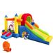 Baralir Kinderspringkasteel met blower, 8-in-1 multifunctioneel, veiligheidsnet, voor binnen en buiten, kleurrijk en stabiel