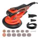 VEVOR 400 W borstelloze excentrische schuurmachine met 127 mm + 152 mm | 4000-10000 omw/min, 7-traps toerentalregeling, 20 schuurpapier, stofzak, 4 m netsnoer, handschuurmachine voor houtbewerking