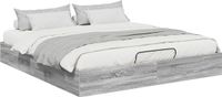 vidaXL Bedframe Ottoman Grijs Sonoma 160 x 200 cm
