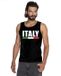 Bellatio Decorations Shoppartners Bv Zwart Italy supporter mouwloos shirt heren - Italie singlet shirt/ tanktop L