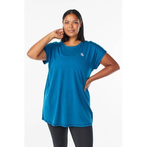 ACTIVE By Zizzi Plus Size sport T-shirt blauw