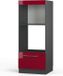 Vicco Fame-Line Magnetronkast – 60 cm open Bordeauxrode hoogglans