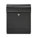 ME-FA 866110DE MEFA brievenbus Ruby 866 met krantenrol (kleur zwart RAL 9005, brievenbus met veiligheidsslot, 450 x 350 x 150 mm)