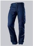 BP 1960-570-0110-30s stofmix met stretch werkbroek voor mannen, slank silhouet met hogere taille op de rug, 65% polyester/35% katoen, nachtblauw, 30S grootte