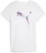 Puma Graphics Floral Cat Logo T-shirt Met Korte Mouwen Wit XS Vrouw