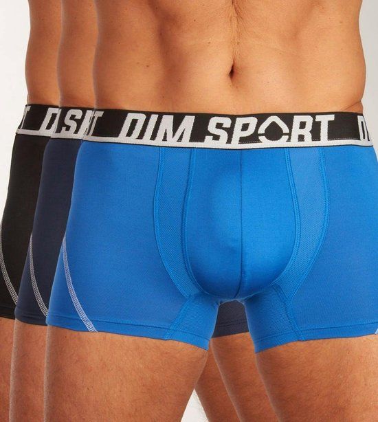 Dim Korte Sportshort - 3 Pack A9N Black/Blue - Maat L - Heren