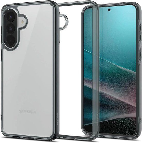 Spigen Ultra Hybrid Hoesje Geschikt voor Samsung Galaxy A57 - Back Cover met Air Cushion - Grijs Transparant