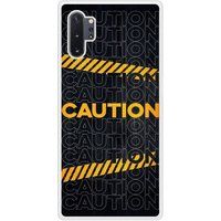 Samsung Bedrukt siliconen hoesje compatibel met Galaxy Note 10 Plus Caution