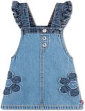 Levi's® Kids Flower Mouwloze Jurk Blauw 6 Months Meisje