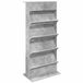 vidaXL Tijdschriftenrek Beton Grijs 70 x 41 x 156 cm Bewerkt Hout