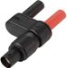 VOLTCRAFT MSC-120 Adapterstekker BNC-bus - Stekker 4 mm Recht, Geïsoleerd Zwart