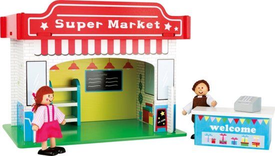 Small foot company Speelhuis supermarkt met accessoires