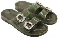 Cacatoes Cacatoès Damessandalen Anjo Glitter Donker Kaki Maat 40