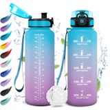 Drinkfles, KollyKolla Drinkfles, sport, 1,5 l, lekvrij, geschikt voor koolzuurhoudende dranken, drinkfles met tijdmarkering, waterfles met filter, sportfles voor buiten, bubbels, camping, fiets, fitness