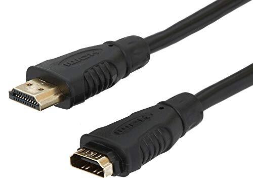 PremiumCord 4K High Speed HDMI verlengkabel 1 m, video 4K 2160p, Full HD 1080p, Deep Color, 3D, ARC, HDR, Dolby TrueHD, 10,2Gbps, vergulde aansluitingen, zwart