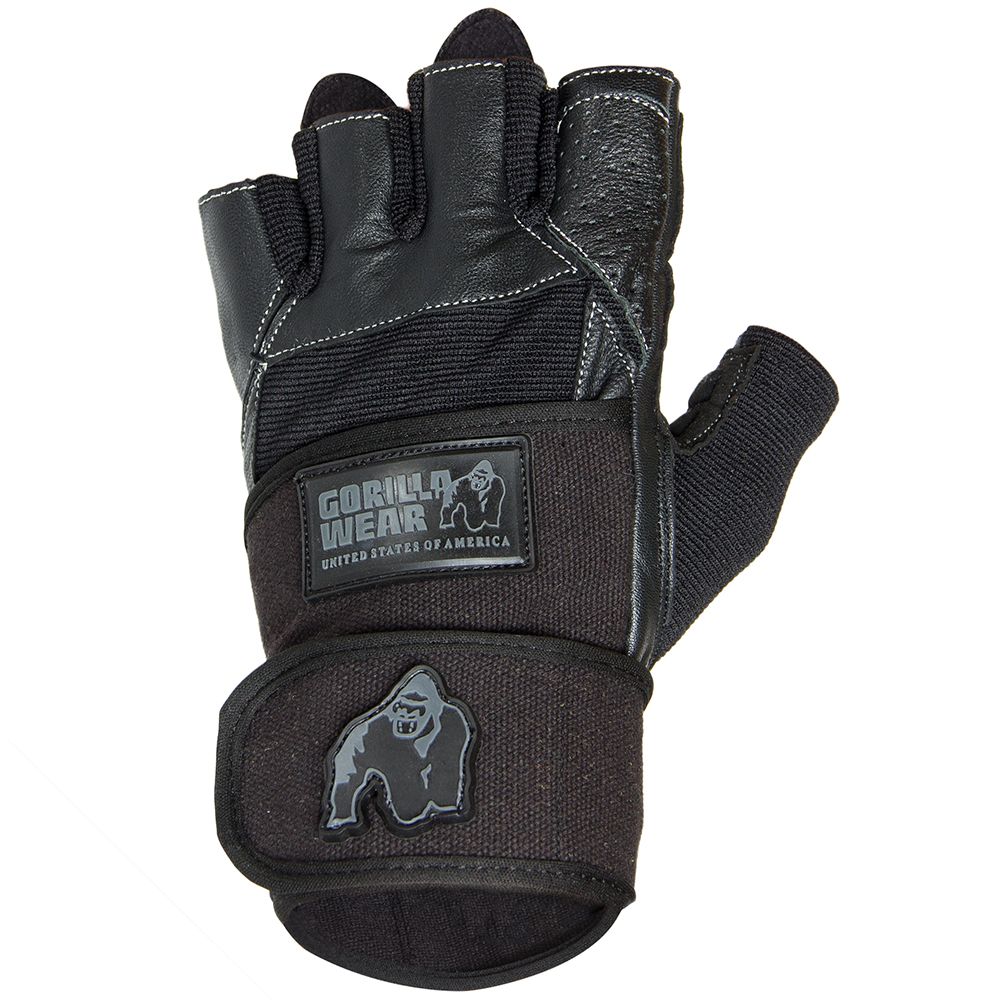 Gorilla Wear Dallas Wrist Wrap Gloves - Black - M