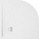 ZEZA Grade receveur de douche - 90x90cm - antidérapant - antibactérien - marbre minéral - quart de cercle - blanc mat