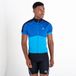 Protraction Dare2B Protraction II Heren T-shirt met korte mouwen en volledige rits - Blauw - Maat S