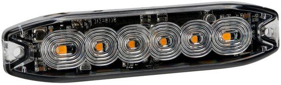 Lampa Strobe LED licht 113x28x10mm - 12/24V Amber