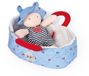 Jolijou JJ6009 pop, gewatteerd, stoffen poppen, mathis blauw