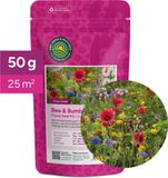 MRS Seeds & Mixtures MRS Bloemenmengsel Bijen & Hommels één- en meerjarig - 50 gram voor 25 m² - Groeihoogte: 20-80 cm - Wilde bloemenzaden - Rijk aan nectar en stuifmeel - Geschikt voor alle bodems