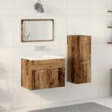 vidaXL Badkamermeubelset 3-delig Oud Hout 60 x 38,5 x 46 cm