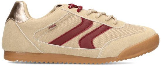 POSH by Poelman SKYE Dames Sneakers - Donker beige