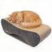 Mruu&Pruu GROTE CARTON CHAT GRIGNOIR Panier pour chat Planche griffoir Poteau griffoir Carton Panier griffoir Lit pour chat 70x23x24 cm BRUN
