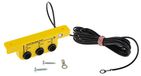 RS PRO Aardaansluithoek 4 mm bananenbus drukknop x 3 ringen aansluitklem volgens EN 61340-5-1