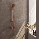 Brauer Copper Edition Glijstangset met Thermostaatkraan