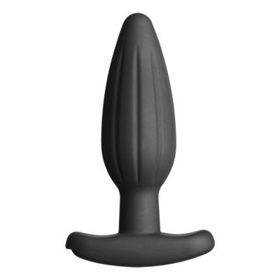 ElectraStim Silicone Noir Rocker Butt Plug Medium - Zwart
