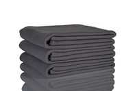 Glart 3 stuks Oeko Tex fleecedekens, antraciet, 130 x 160 cm