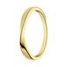 Lucardi Dames Zilveren goldplated ring twist