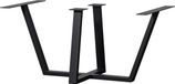 WOOOD Pied de table Tablo - Métal - Noir - 73x147x71