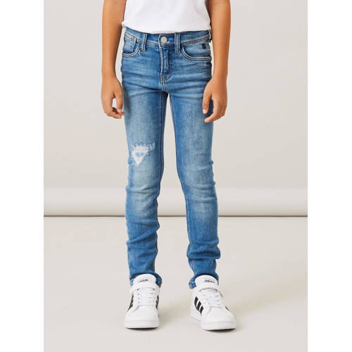 NAME IT NAME IT KIDS slim fit jeans NKMTHEO medium blue denim