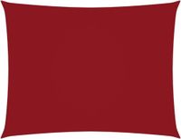 vidaXL Schaduwdoek rechthoekig 2x2,5 m oxford stof rood