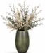 Mica Decorations Hoge Bloemenvaas - Keramiek - Donkergroen Glans / Ribbels - D30 x H50 cm - Vaas Porto