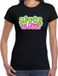 Bellatio Decorations Shoppartners Bv Jaren 60 Flower Power Summer Of Love verkleed shirt zwart dames - Sixties/jaren 60 kleding XL