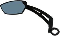 Buzaglo Mirage Zwarte fietsspiegel met klem, lichtdimmend convex glas en inklapbare steun voor fiets